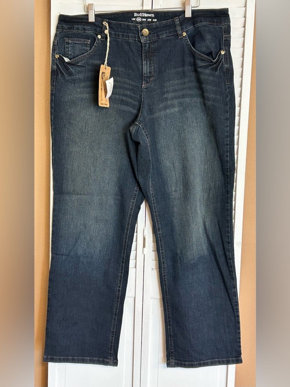 Ruff Hewn NWT Womens Plus size 18W Classic Skinny Stretch indigo blue jeans